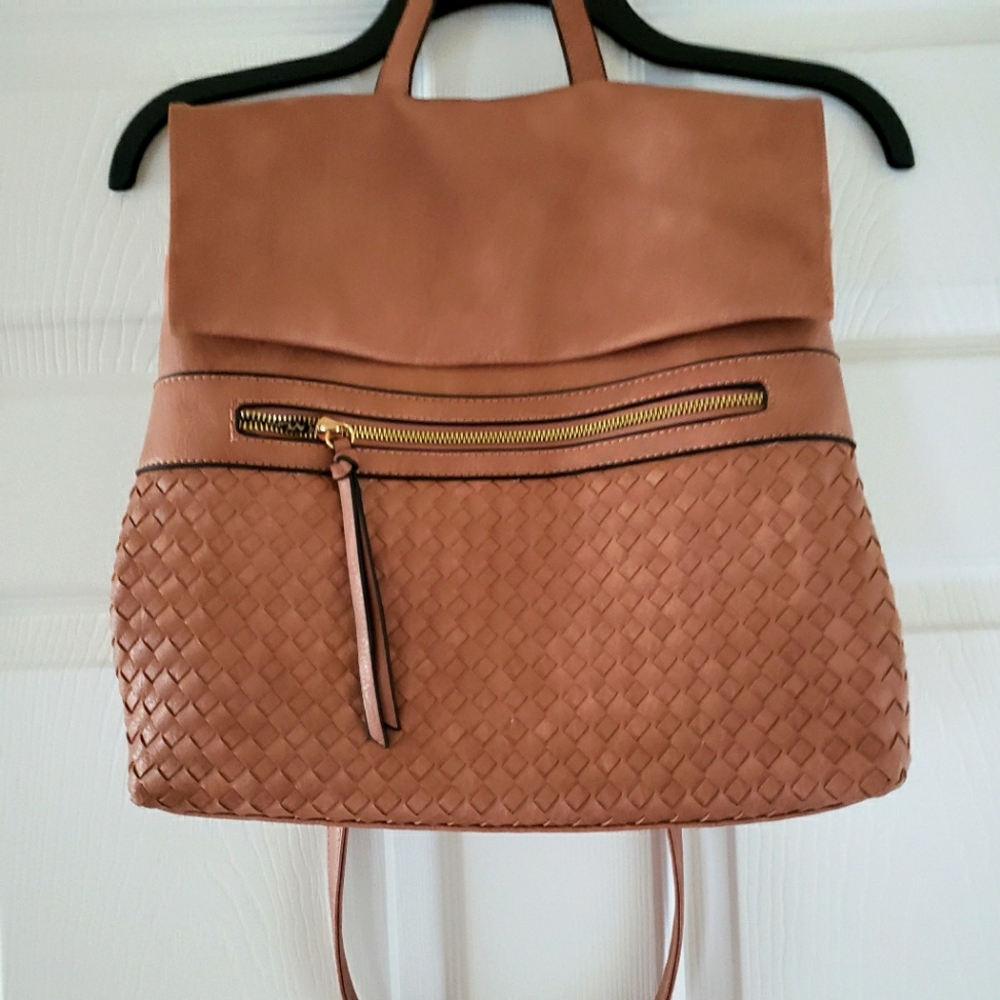 Women's Rose Color Backpack/purse